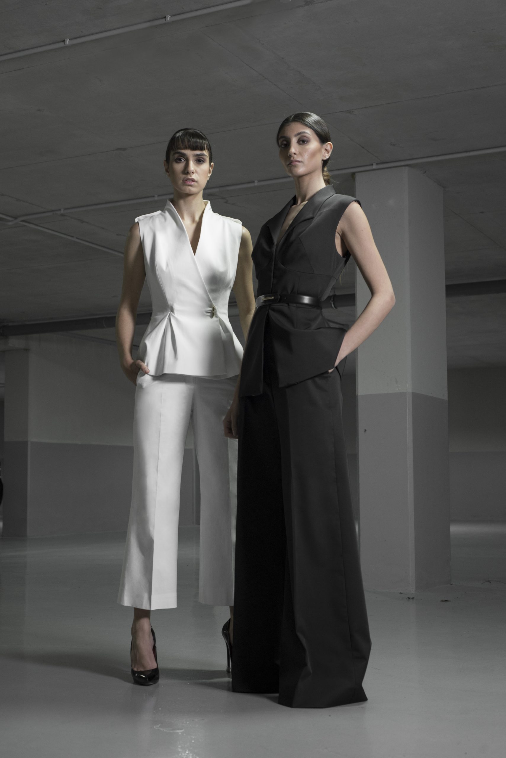 Two models in Atelier Forger's new collection for women
