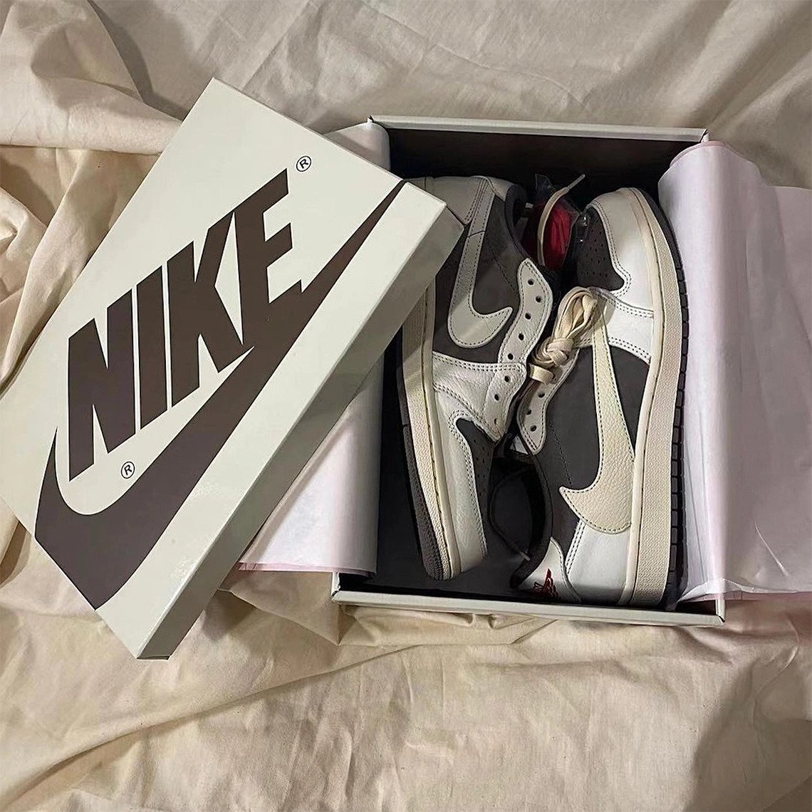 Travis Scott x Air Jordan 1 Low OG Reverse Mocha Is Here