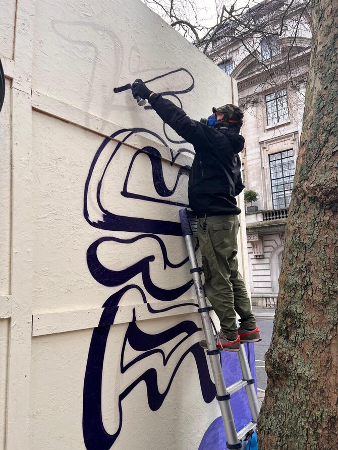 Saudi Street Art Lands in Mayfair