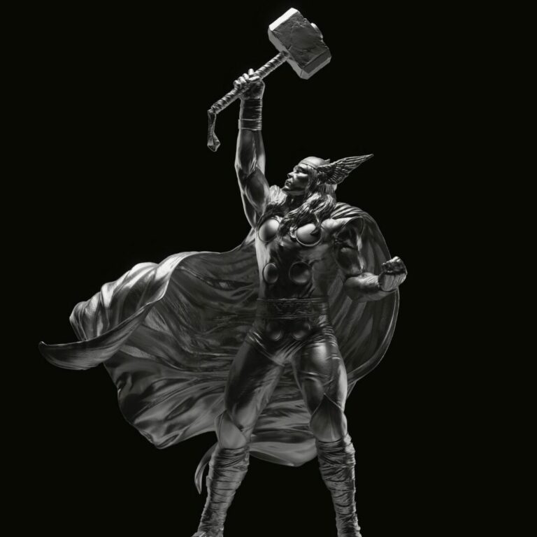 Marvel Masterpieces: Reimagining the Avengers in Silver and Digital Art