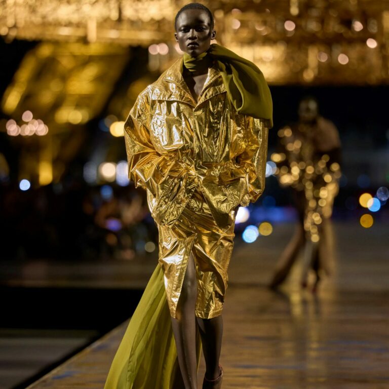 Saint Laurent Turns Everything Gold