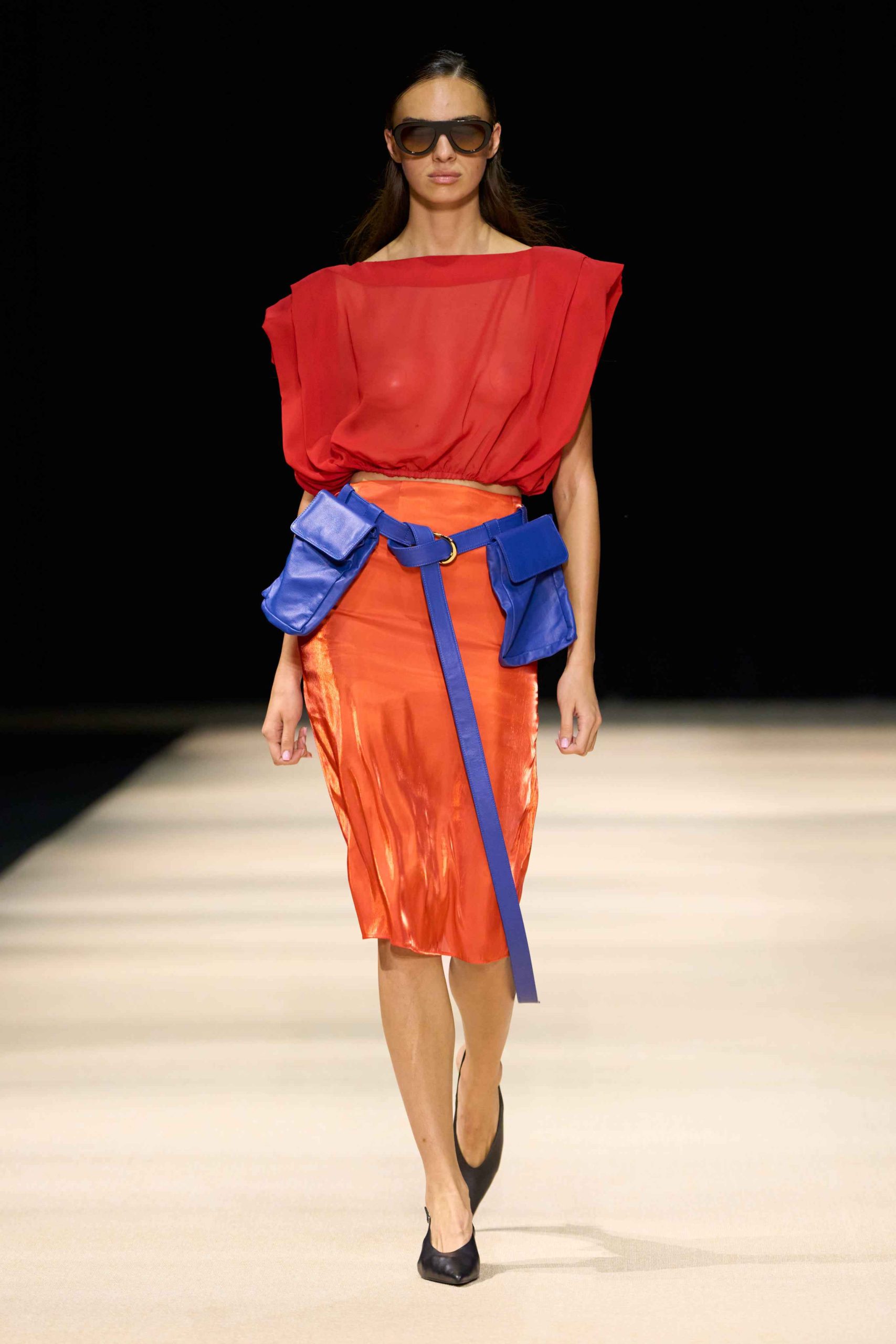 Laura Aparicio SS27 NANDA collection runway look at Dubai Fashion Week